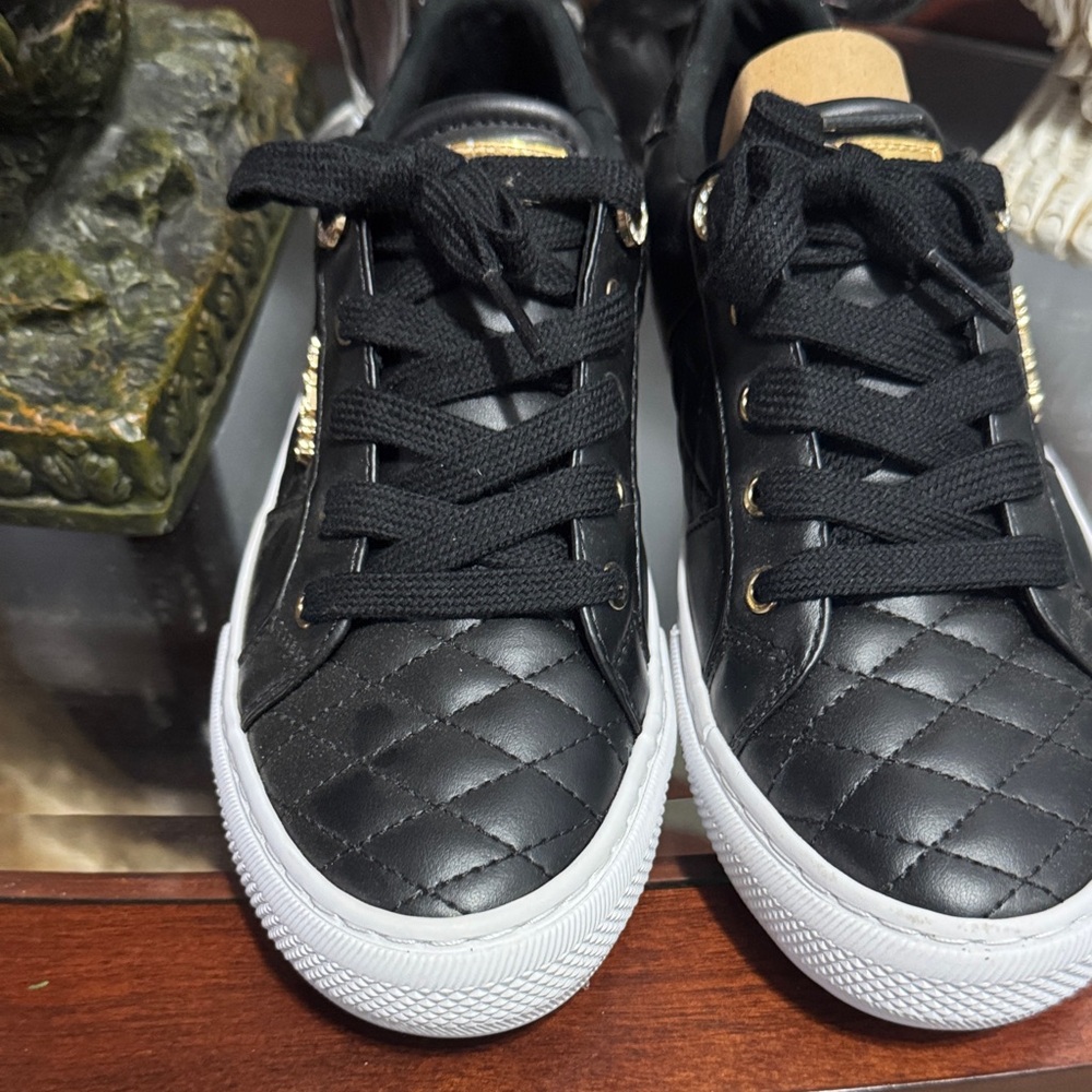 Guess Black Quilted Flats